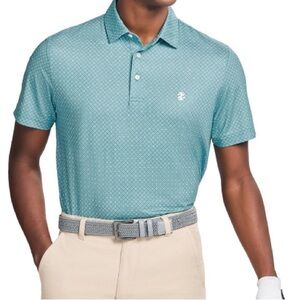 🔥10 for $100🔥 Izod Teal Patterned Polo Golf Shirt size XXL brand new